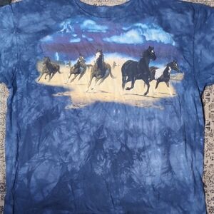 The Mountain Blue Horse T-Shirt